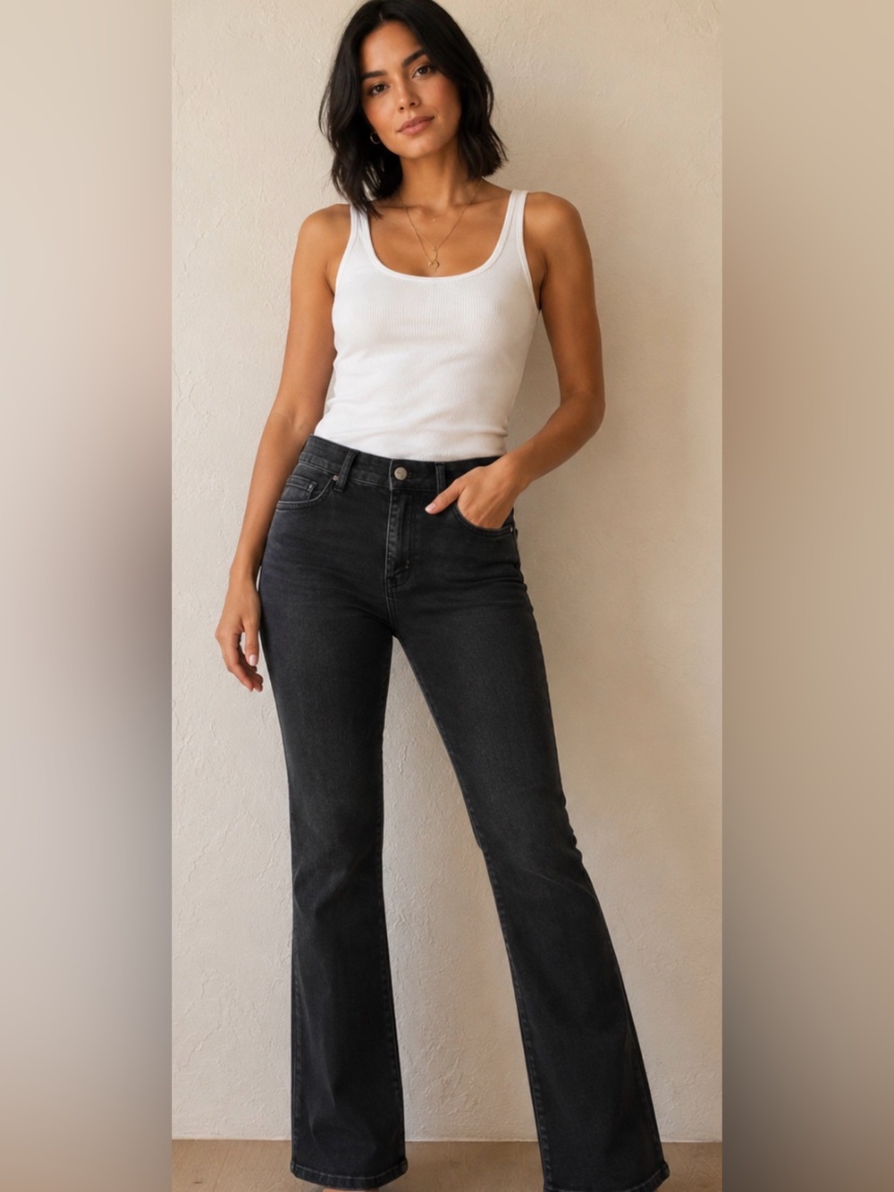 Vervet nwot High-Rise Black Flare Jeans - Women's Classic Fit